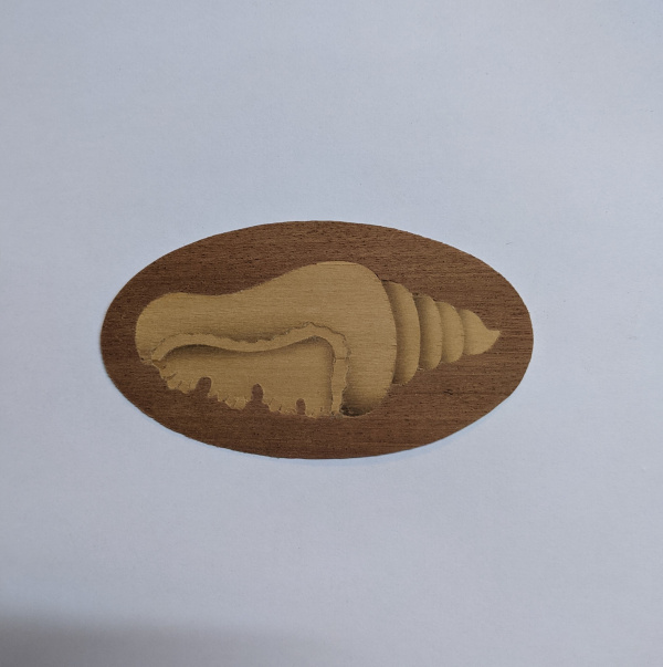 Design 1 oval shell inlay