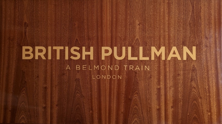 Making the British Pullman sign.