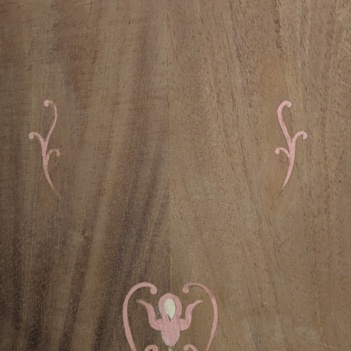 Pink wood inlay